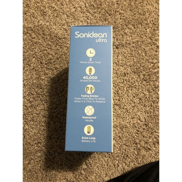 Soniclean Ultra Smile with Confidence Electric Toothbrush with 4 Brush Heads NEW - Picture 3 of 6